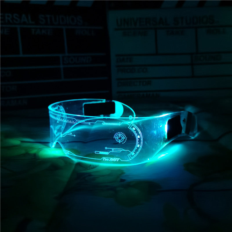 Bar Flash EL cold optoelectronic glasses Blinds Light up glasses LED flash glasses Shake sound bungee glasses