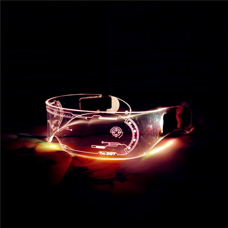 Bar Flash EL cold optoelectronic glasses Blinds Light up glasses LED flash glasses Shake sound bungee glasses