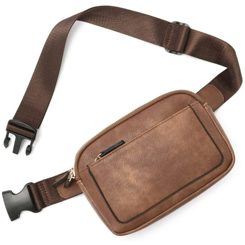 Women's belt bag, Mini Omnipresent crossbody Fanny Pack Adjustable shoulder strap, faux leather Fanny pack